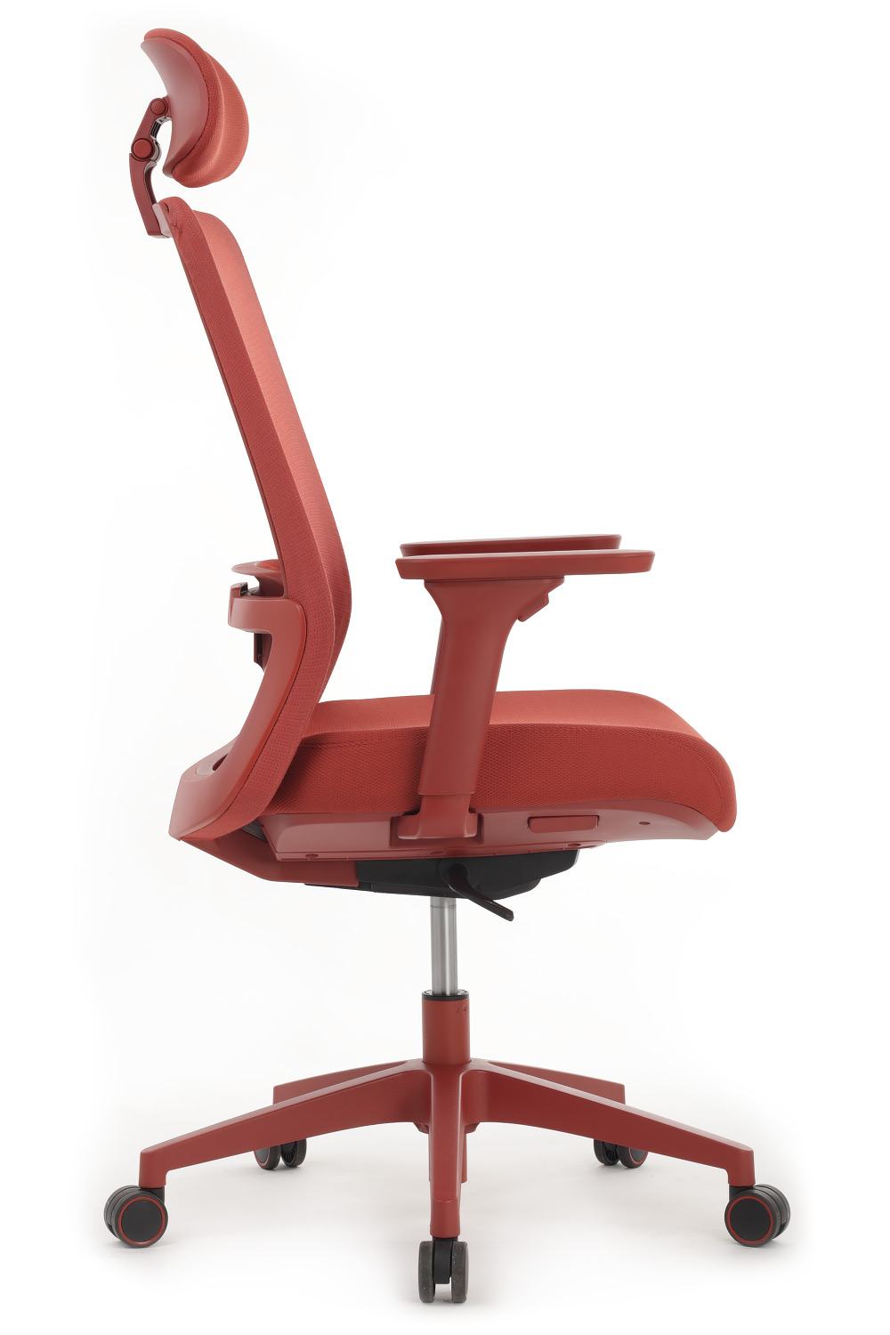 Кресло для руководителя РВ Дизайн Ворк / Work W-218C red красный пластик